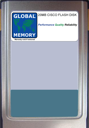 20MB FLASH CARD MEMORY FOR CISCO 8500 MSR SWITCHES (MEM-ASP-FLC20M)